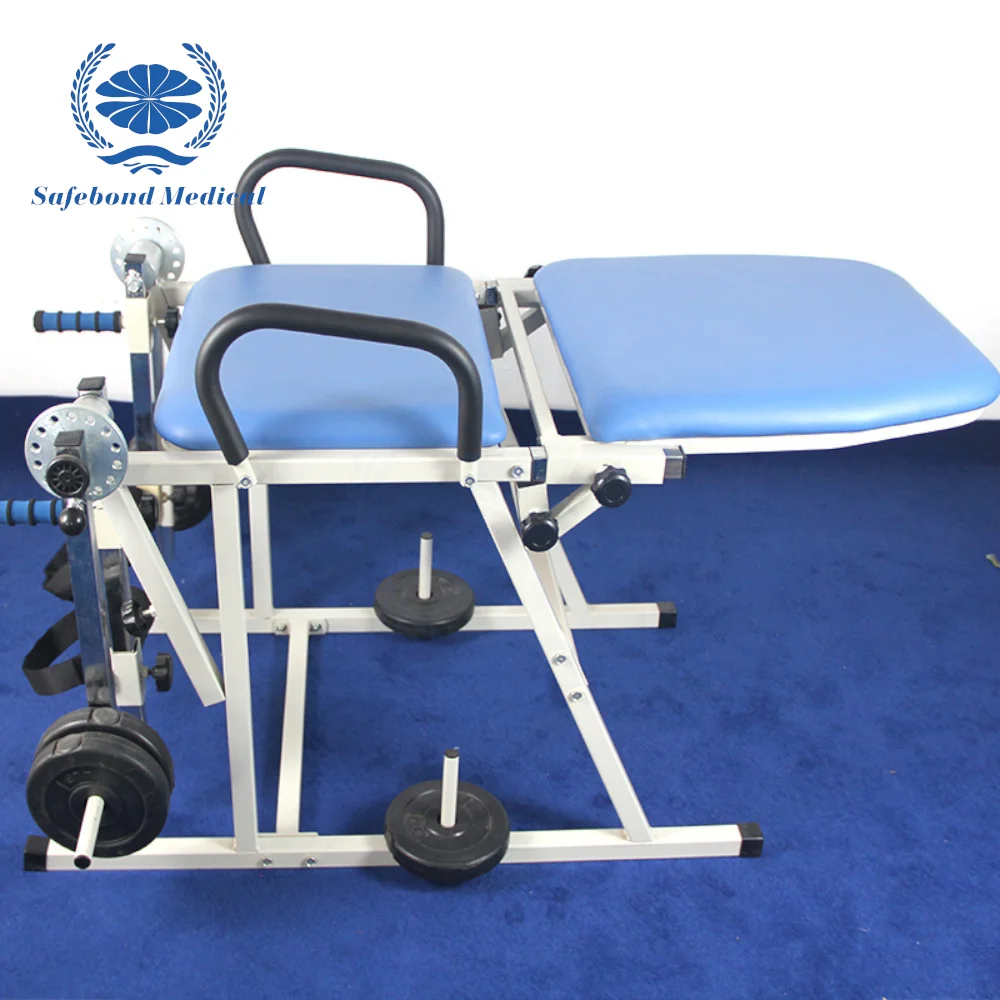 Safebond Adjustable Quadriceps Trainer Active Passive Flexion Training Equipment for Knee Joint Wheelchair Compatible Patch Type