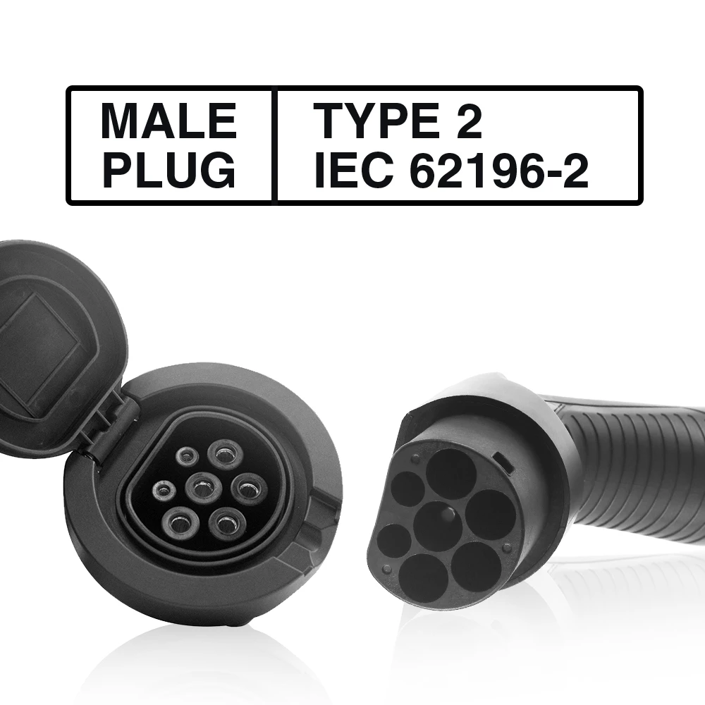 IEC 62196-2 EV автомобильные зарядные устройства EVSE 16A Тип 2 RCA штекер с Ассоциацией по техническому надзору (TUV)