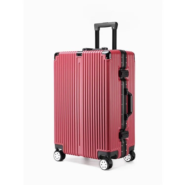 
Wholesale Multicolor ABS Travel Luggage Bags Cases With Aluminum Frame Waterproof Luggage 