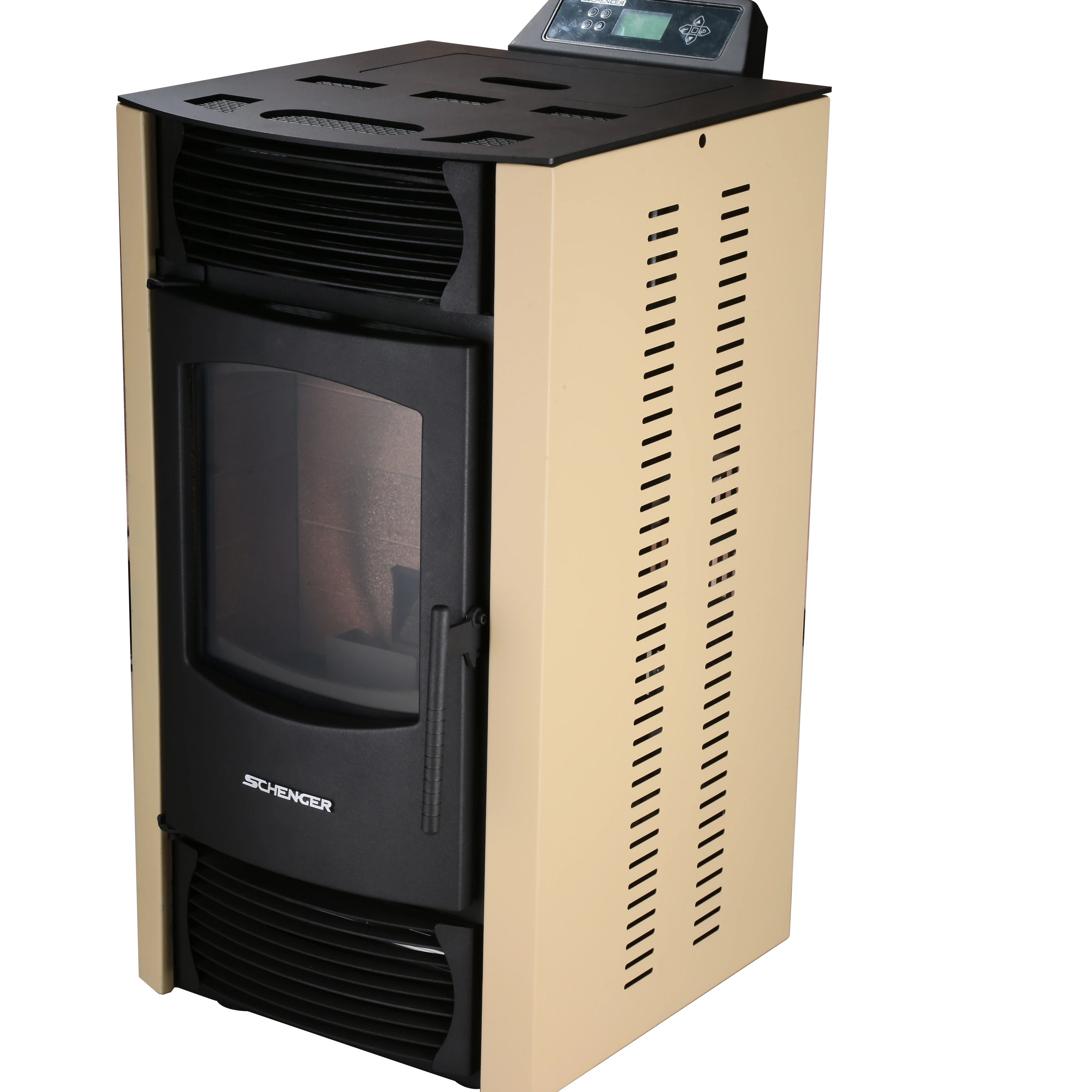 
ECO-friendly basic model 7kw indoor wood pellet stove 