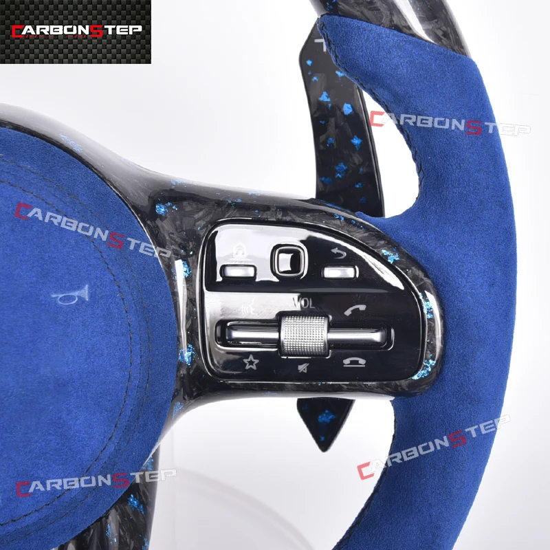 Forged Carbon Fiber Steering Wheel For Mercedes Benz AMG S Class W124 W221 W166 C300 E Class C350 CLAS550 W203 G63 W212 W222