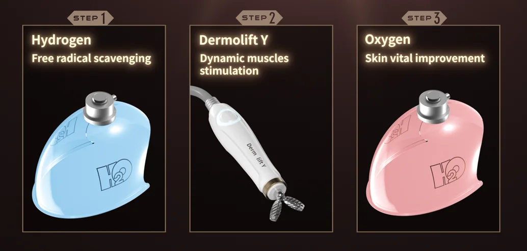 New Arrival Oxygen Jet Hydrogen And Oxygen Mask LED Micro Current Face Machine