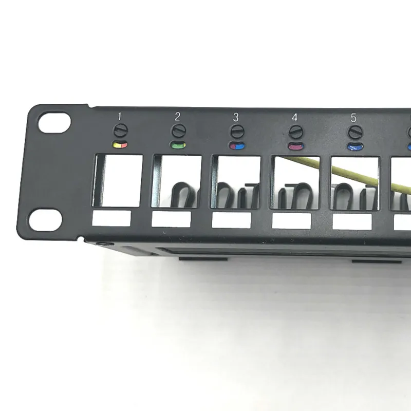  network patch panel 6 color indicator UTP blank