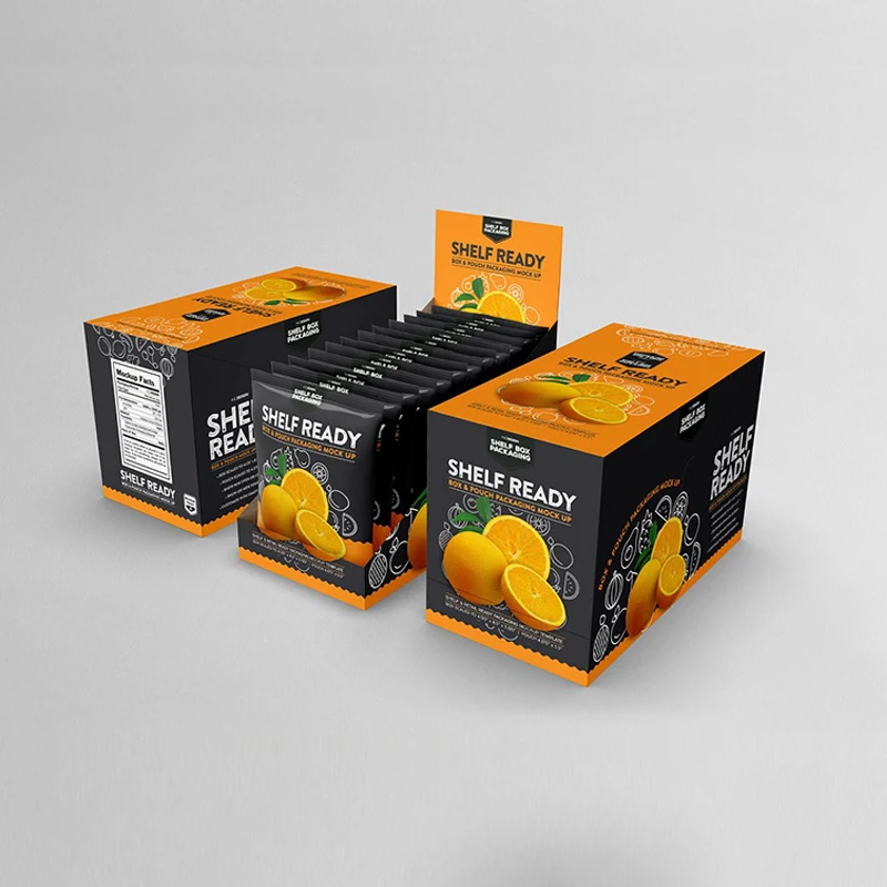 Christmas Holiday chocolate packaging Food Beverages Sports Bars Counter Ready Display Nutrition Protein Bar cookies Boxes