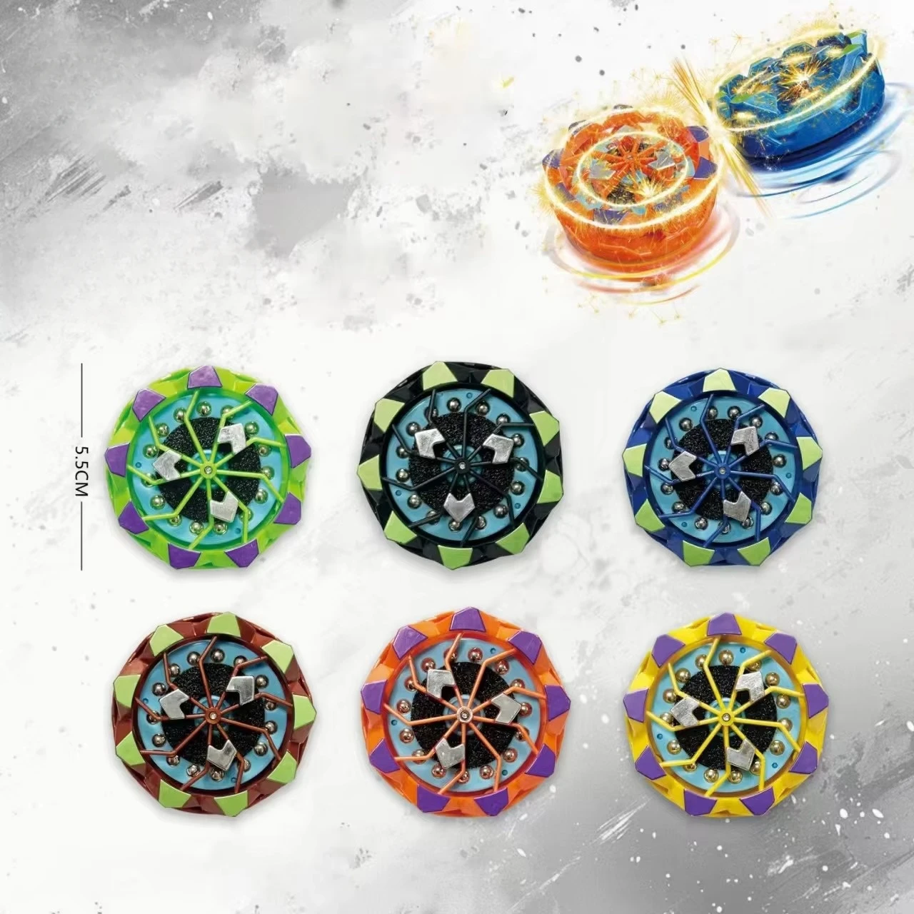Factory 2024 New Arrival Hot Sale Plastic Fireworks Burst Set Kids Toys Gyros Spinning Top Toy Bey Battle Burst For Kid Boy Gift