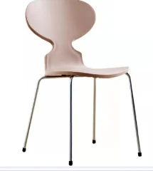 Nordic ins designer ant dining chair home modern minimalist coffee shop leisure stool negotiation plastic back chair