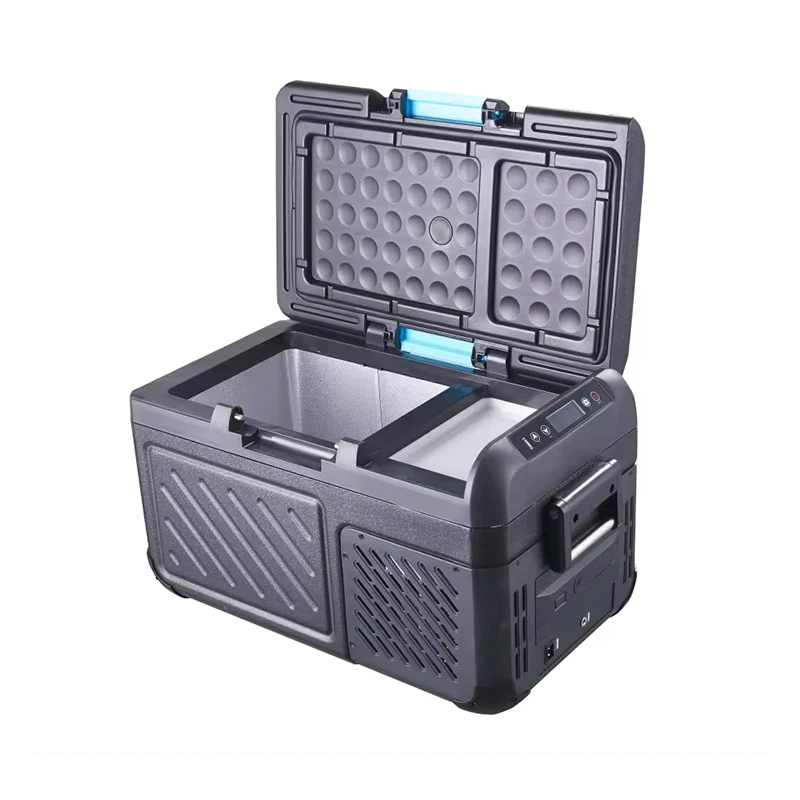 China Trade Mini Rv Fridge 12v Power Supply Portable Car Refrigerator 12v And 24v For Car Refrigerator Bedroom With Compressor