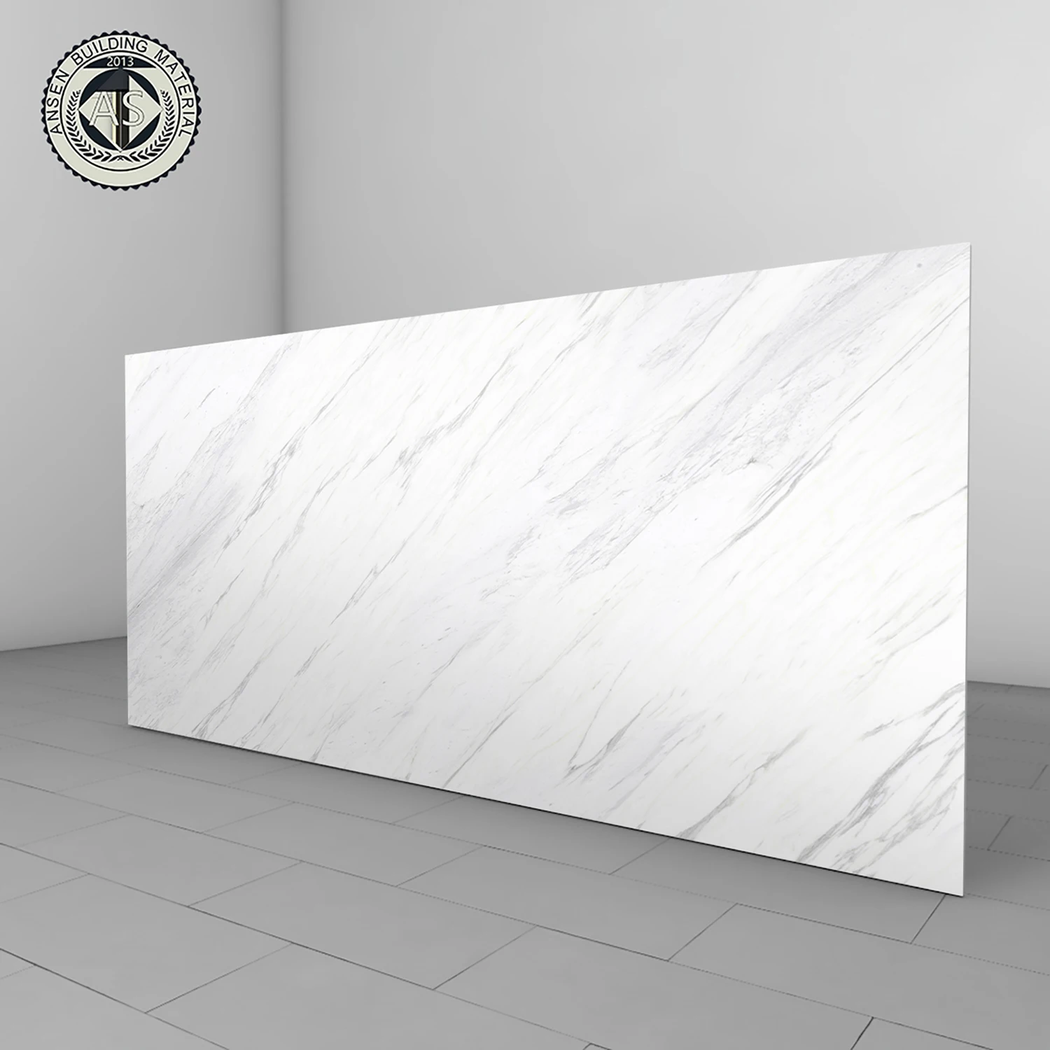Bianco Elegance Silky Finish Book Match 1600*3200*12mm White Sintered Stone for Bathroom Vanity with Sintered Stone Top
