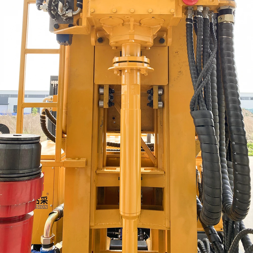 330m depth drilling diameter 105-305m 91W water well drilling rig suitable for hard rock formation lifting force up to 18 tons