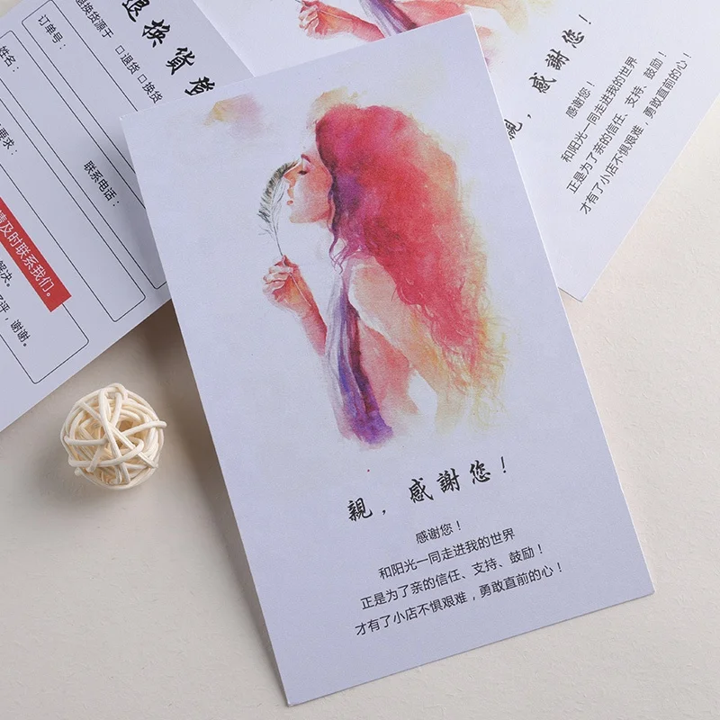 Wholesale Custom Printing Business Thank You Card Set For Business Thank You For Your Purchase Cards With Envelope