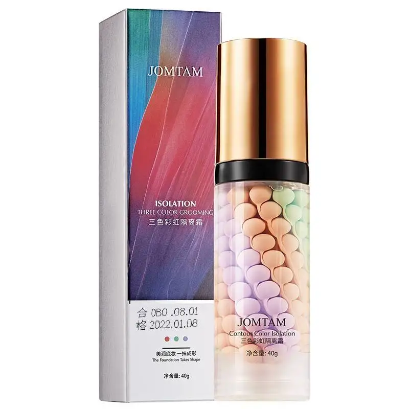 Hot selling Custom logo oil control makeup base cream isolation moisturizing concealer facial cream three-color Isolation cream
