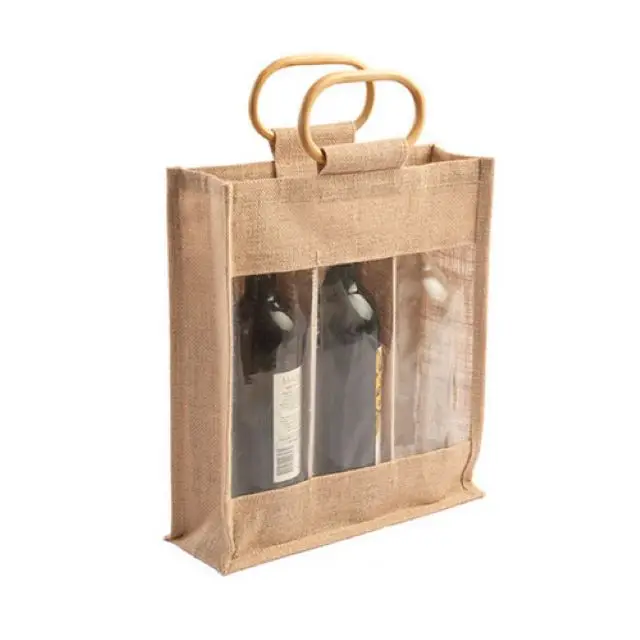 Hot sale Jute wine Bag