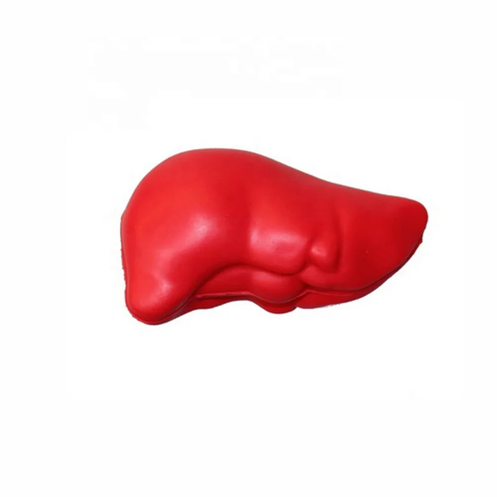 Custom PU foam liver shape stress balls