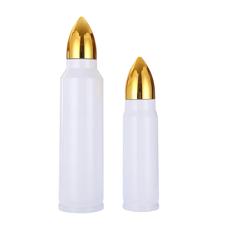 500ml 1000ml Bullet shape tumbler Stainless Steel Vacuum Cup double wall rocket water bottle in bulk