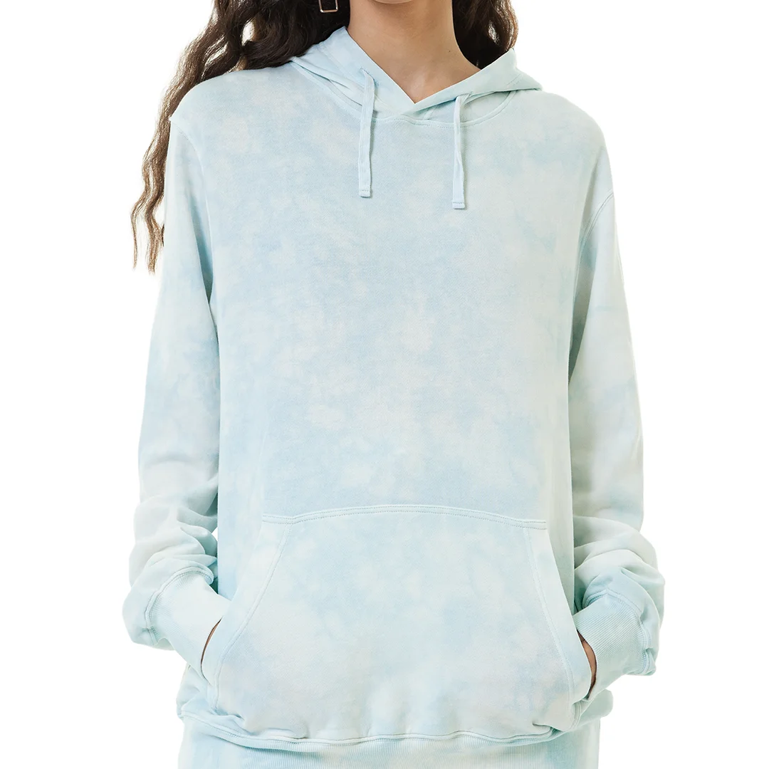 Hight Quality 100% Cotton Cool Pullover Sweaters Sweatshirt Casual Street Style Tie Dye Unisex Hoodie