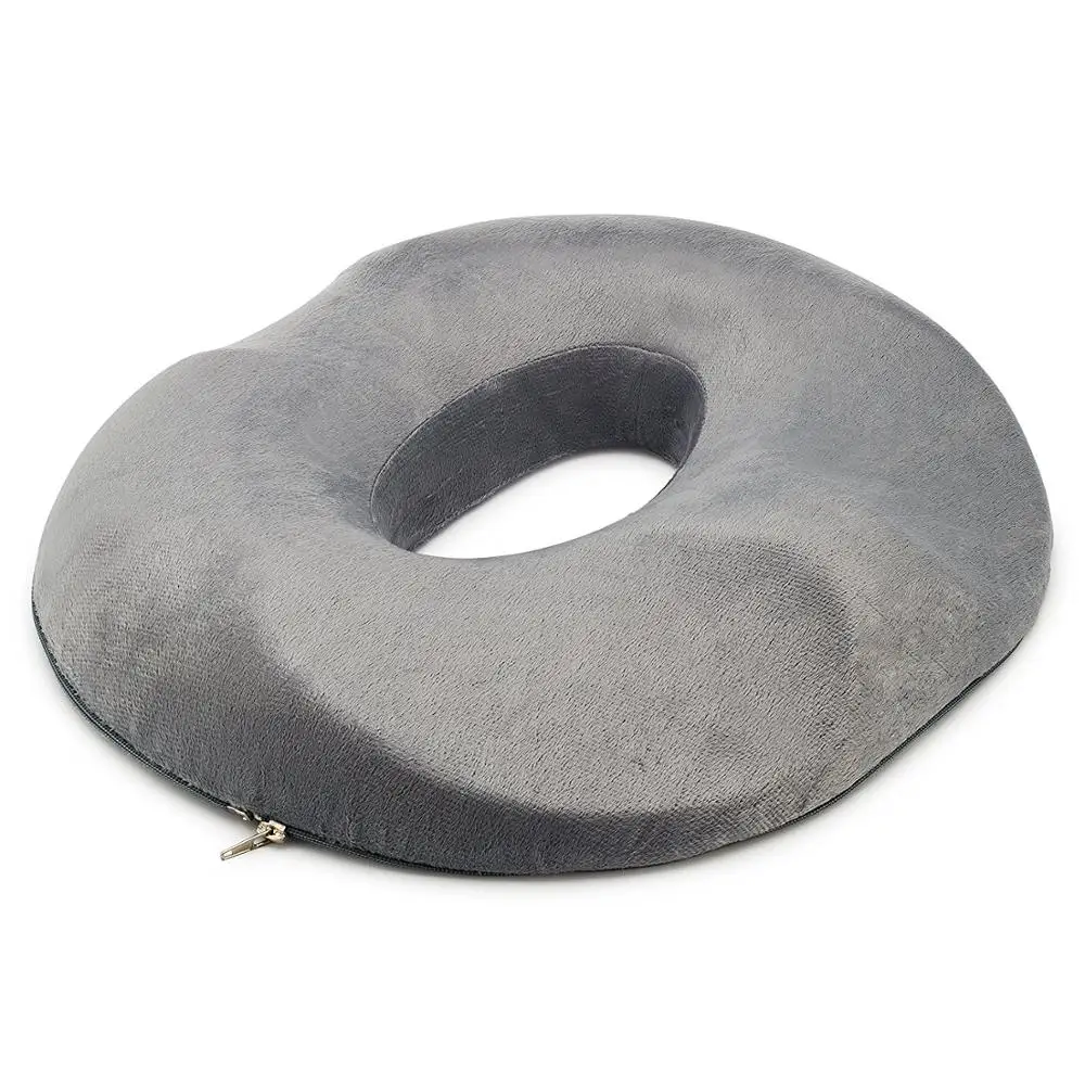 Contoured & Premium Comfort Donut Prostate Seat Cushion, Cushion Prostatic Pillow with Bamboo Charcoal Memory Foam