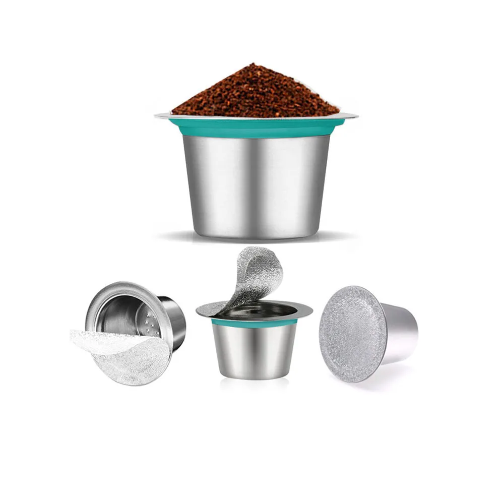 Deriectly Sale Portatil Stainless Steel Reusable Espresso Coffee FOR NESPRESSO Capsules