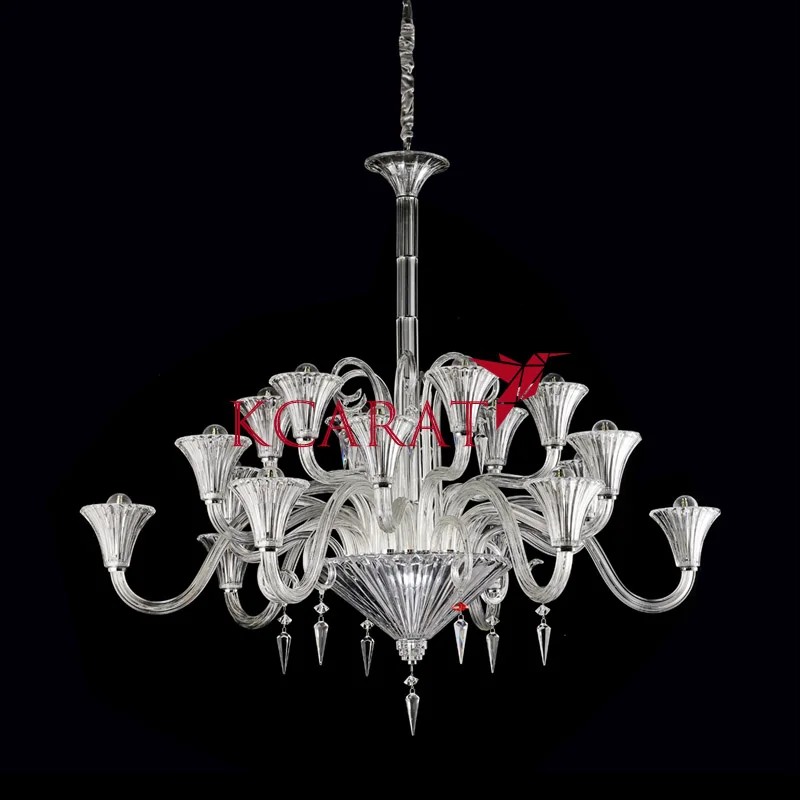Crystal chandelier for living room Modern  Fashion glass crystal light Glass lampshade chandelier