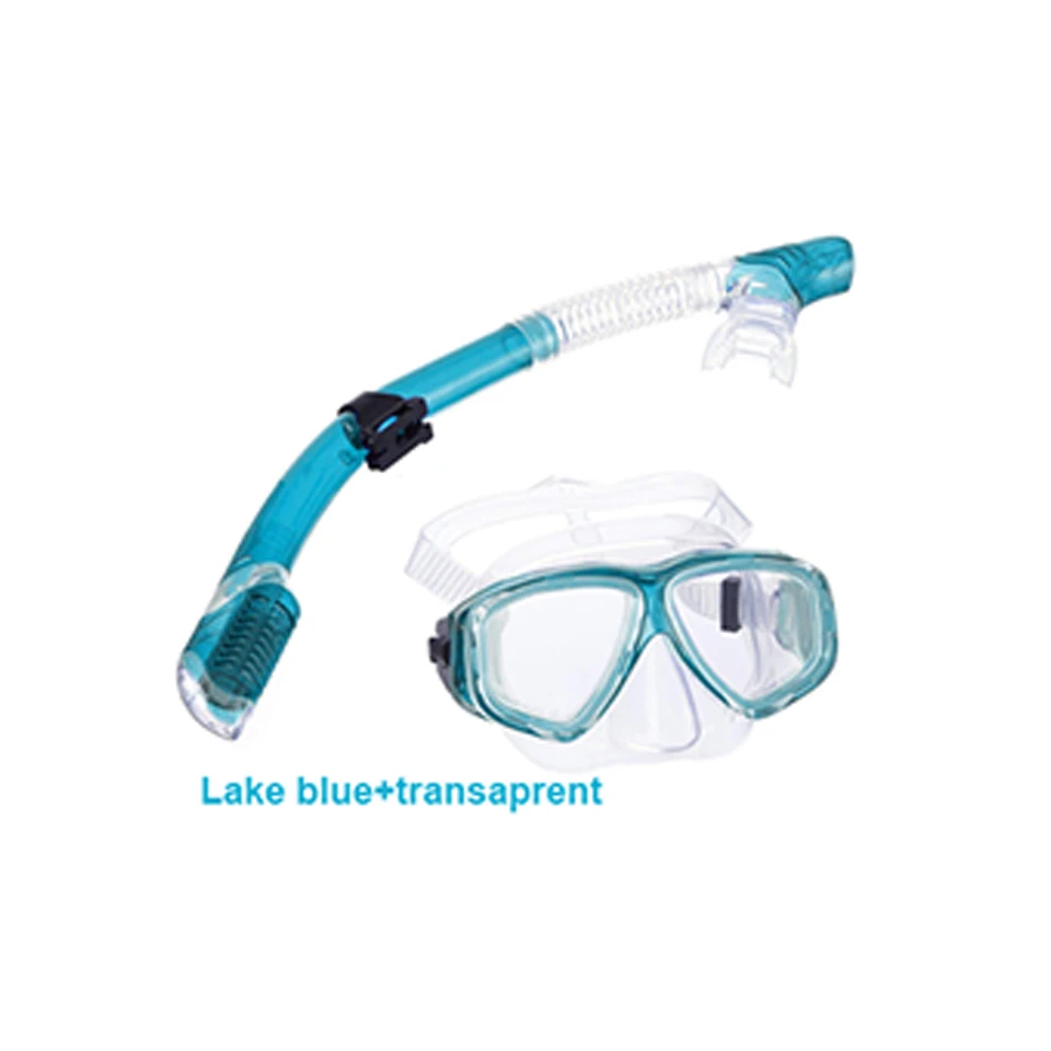 Wholesale Low Moq Rubber Silicone Cressi  Tempered Glass Dive Mask For Gopro Mount Mask Diving Snorkel Tube