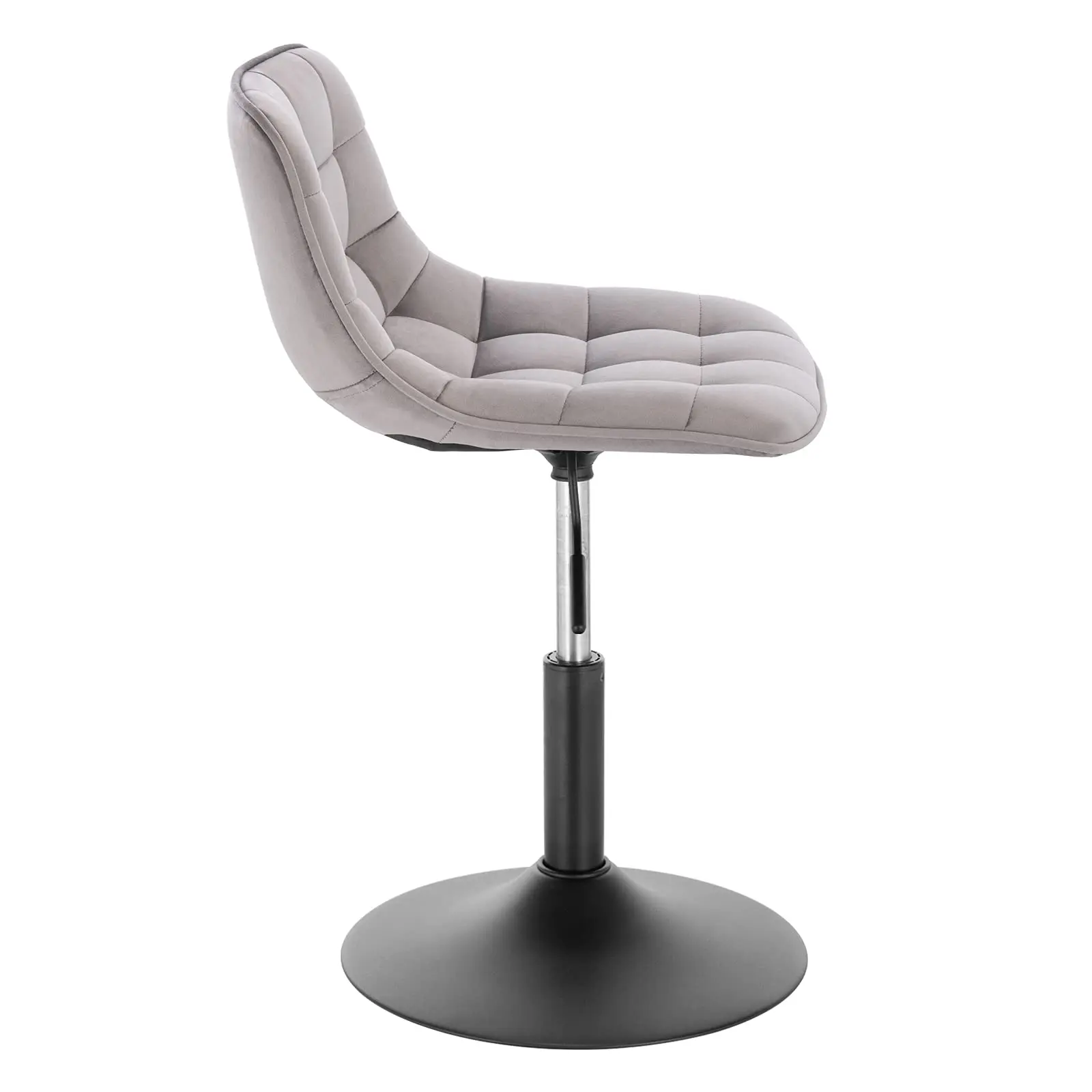 Adjustable Work Dining Makeup Stool Velvet Swivel Chair for Office Home Shop