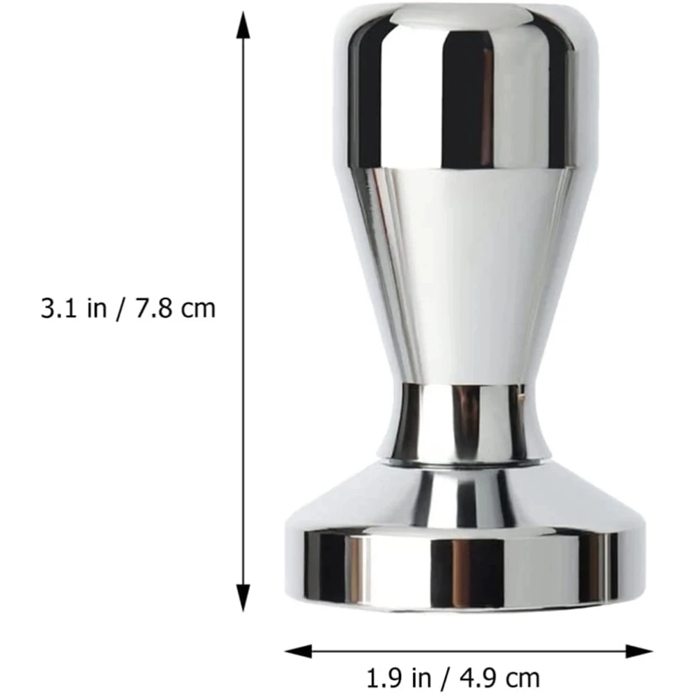 Coffee Powder Bean Press Hammer Stainless Steel Flat Base Stainless Steel Coffee Tamper with Handle Coffee Tamper