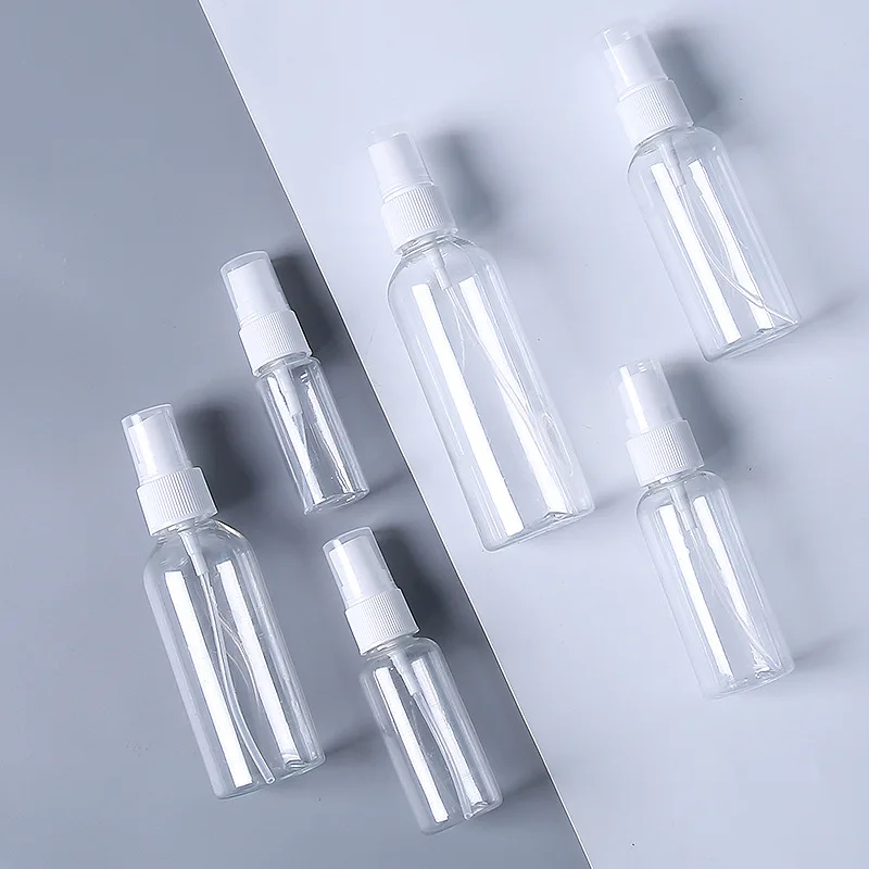 Empty Transparent 5ml 10ml 15ml 20ml 30ml 50ml 60ml 80ml 100ml 200ml Plastic Spray Bottles