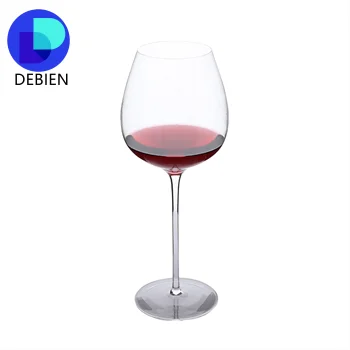 600ml/20oz Long Stem Red Wine Glass Goblet Large Size Clear Transparent Crystal Wine Glasses Cup