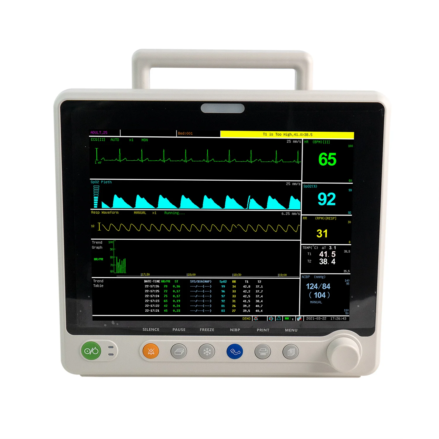 PM6000 New Arrival Monitor Signs Vitals Parameters Medical Monitor