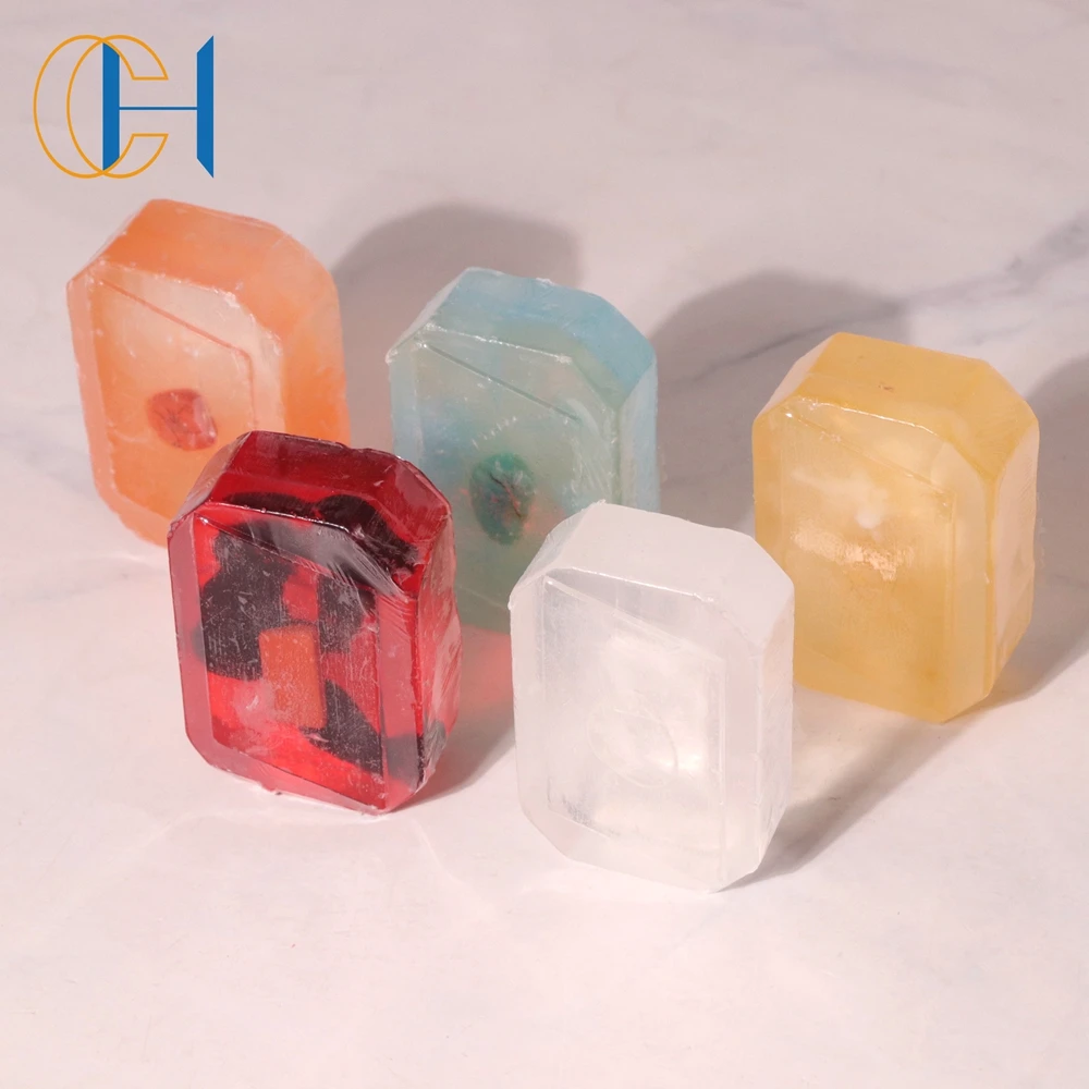 C&H Handmade Luxury Lavender Amethyst Soap Savon Rose Quartz Crystal Soap Bar Gemstone Soaps