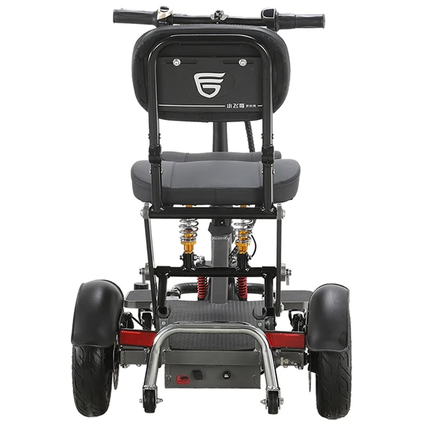3 Wheels Foldable Disabled Electric Mobility Scooter With Backrest