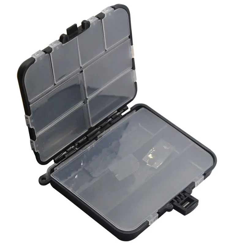 NEW 10.5*6.5*3.3cm 12*10*3.5cm Multifunctional Fishing Tackle Box Jigs storage double sided fishing tackle box