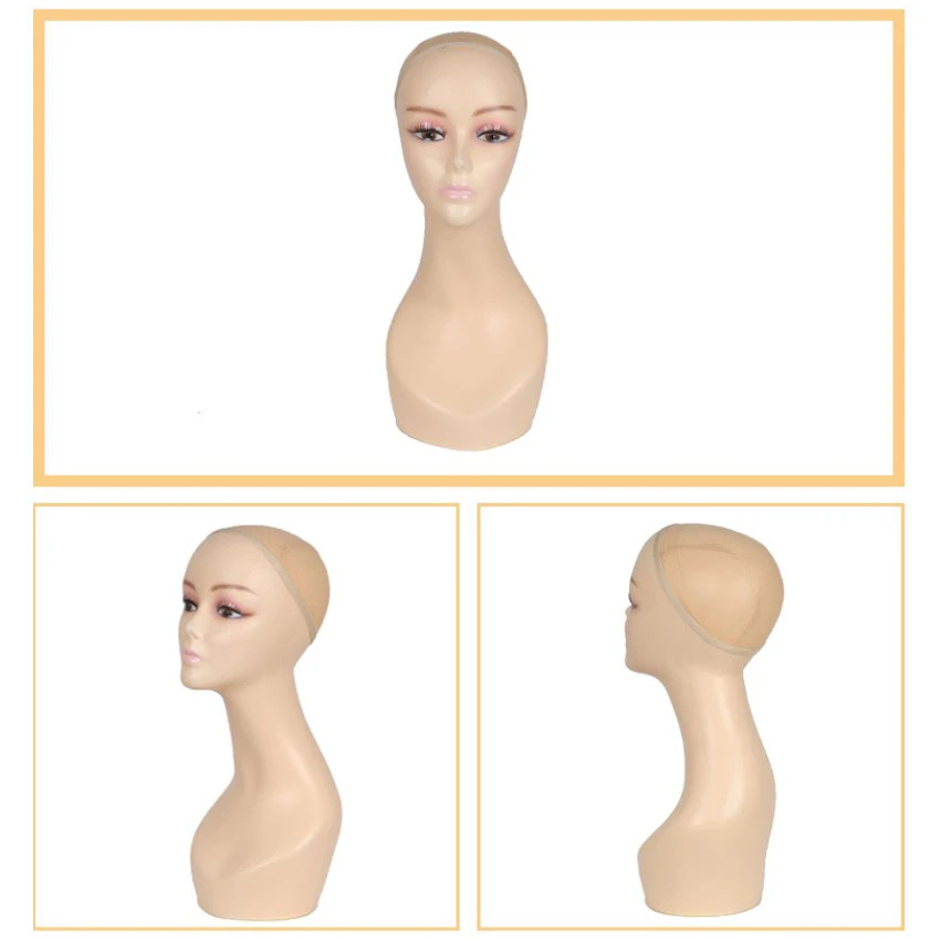 Cheap Plastic Head Female Makeup Jewelry Display Mannequin Heads for wigs