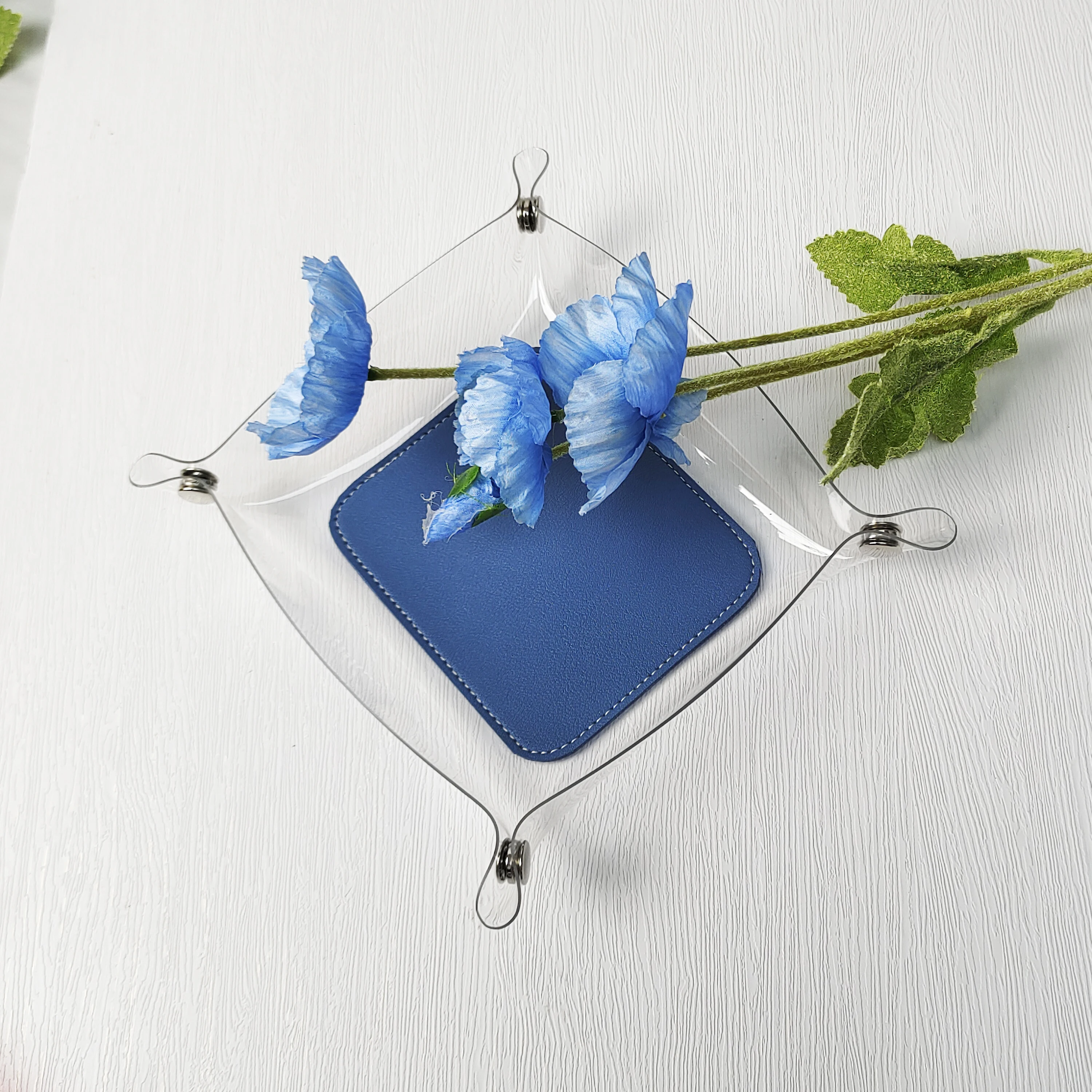 Clear Storage Tray for Makeup Bathroom and kitchen Drawer cabinet organizer Trays Office Organizers