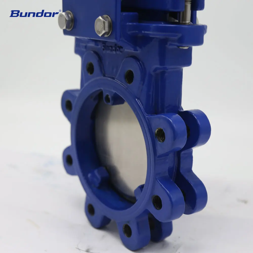Bundor metal PN16 ductile iron knife gate valve price list