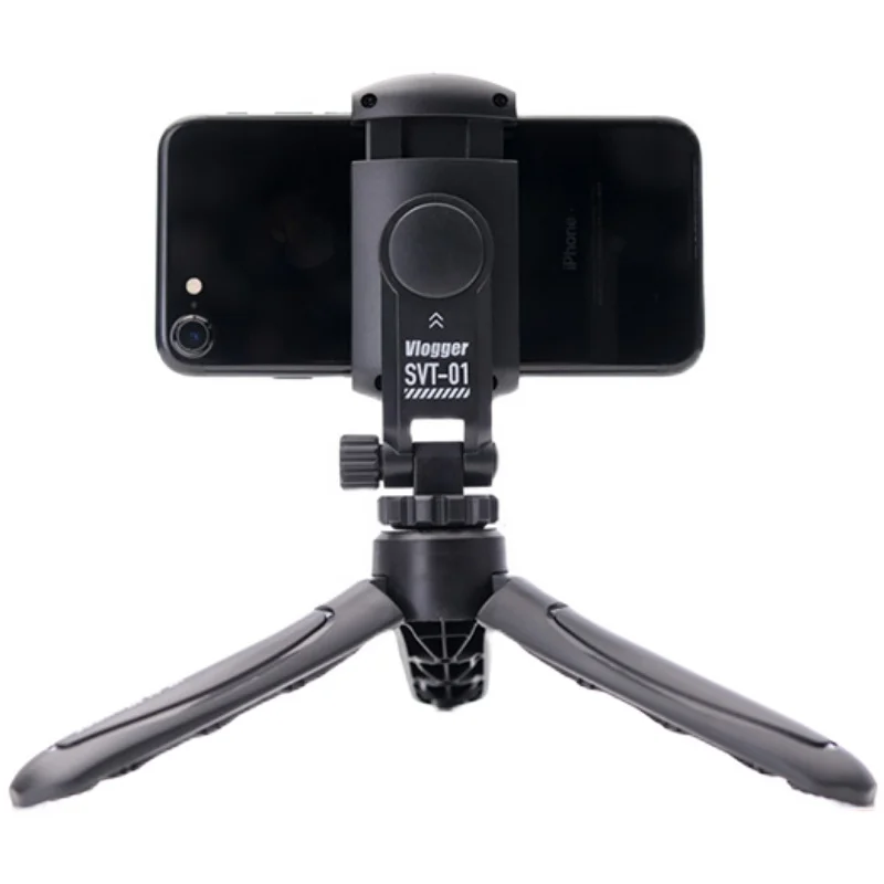 tripod stand Mini portable plastic phone holder, fill light bracket, tripod desktop tripod, handheld tripod VT-01