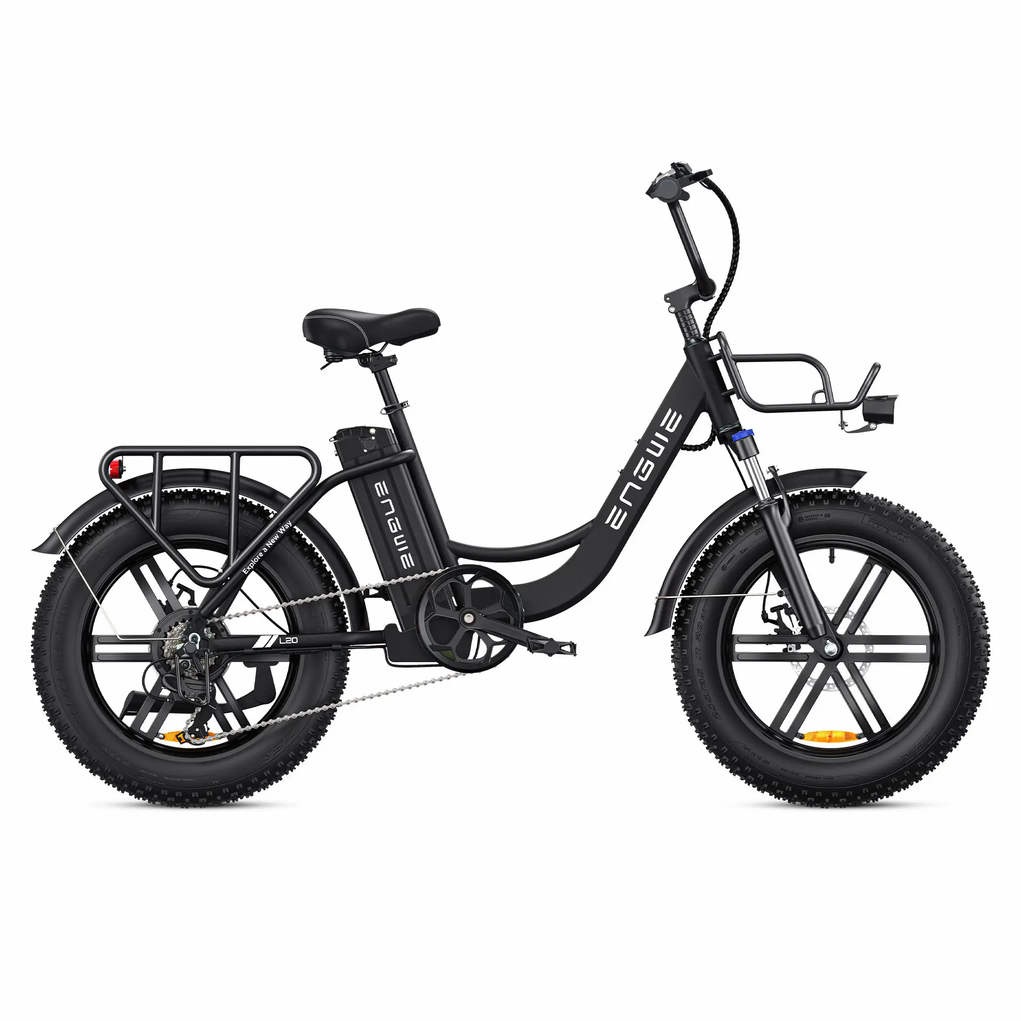 EU stock ENGWE L20 Customized 48V13Ah 750/250W Electric City Bicycle with Fat Tires for Ladies, Perfect for Off-Road Excursions!