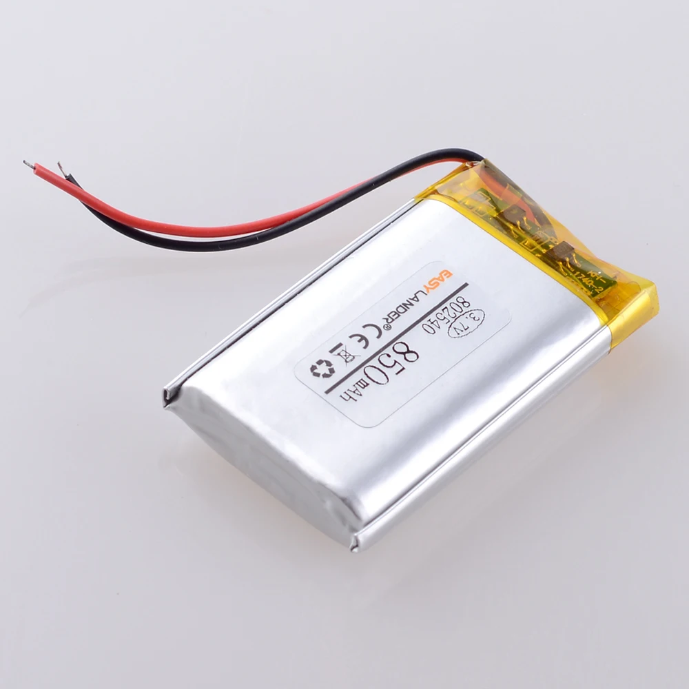 
802540 3.7V 850mah lithium li polymer rechargeable battery for electronic book tablet toys Mobile Pocket replacement 