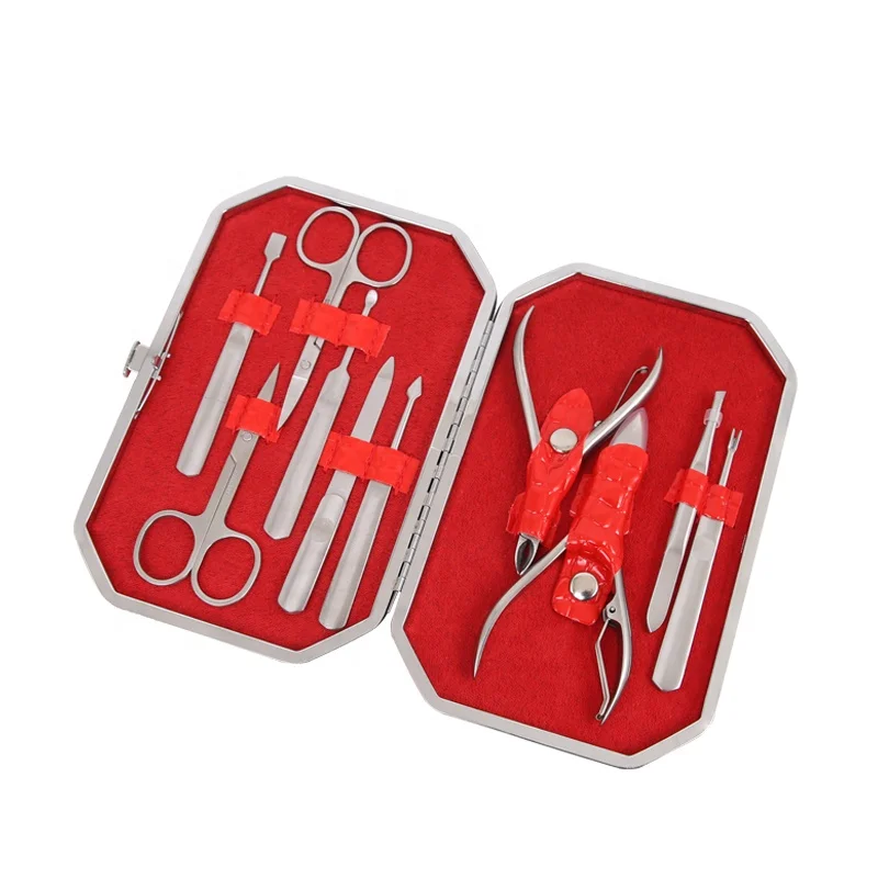10 in 1  New Arrival Personal Nail Clipper Set Nail Care Tools Nail Nipper Scissor Manicure Set Pedicure Kit