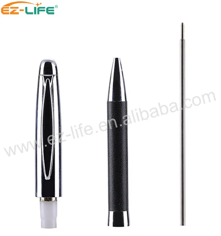 2021 Hot Selling Fine compact Leather ballpoint pen for gift with custom Logo