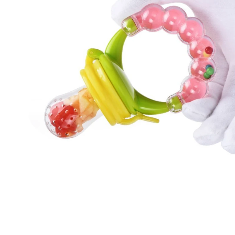 New Hand-Bell Design Fresh Vegetable Fruit Feeder Pacifier Baby Food Feeder