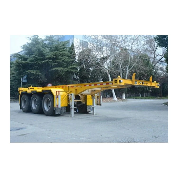 Hot Sale 20ft Cargo Platform Container Flat Bed Semi Trailer For Long Transport