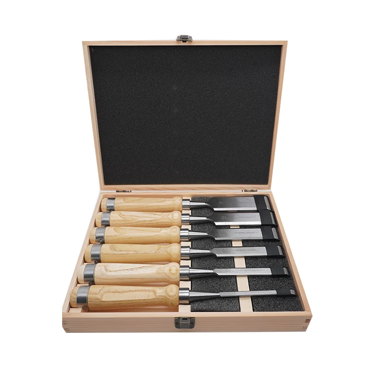 Wholesale Good Quality 6 Pcs Wood Working Sharpening Stone Wood Chisel Set