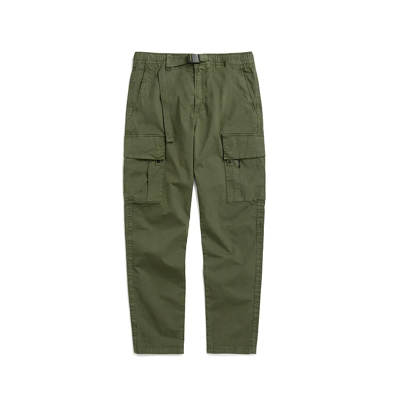 
Oem Custom Wholesale Men Fashion Cargo Pants Camo Army Green Color With Letter Print Tapes Cheap 