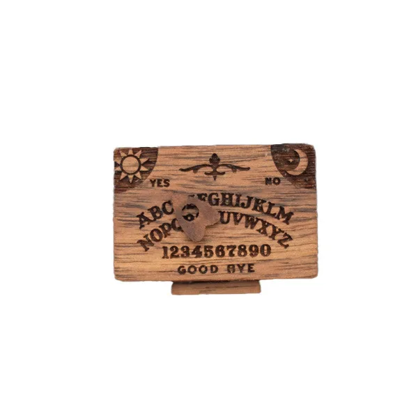Настраиваемый Хэллоуин Декор деревянная доска Ouija мини-доска с выдвижным ящиком ручной работы говорящая планшетом