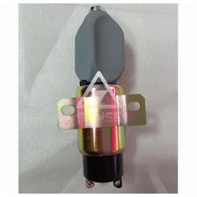 3864274 Shutoff Solenoid 6BT5.9 For Excavator Machinery Parts 24V Stop Solenoid Valve