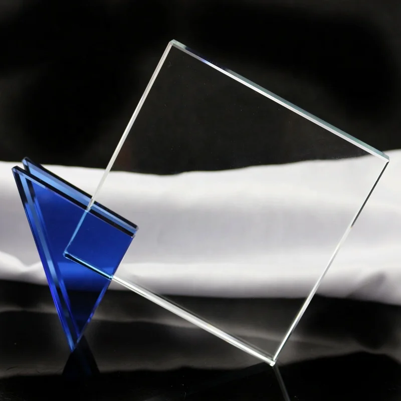 Wholesale Cheap Crystal Trophy Award Glass Award Crystal Plaque for Souvenir Gifts