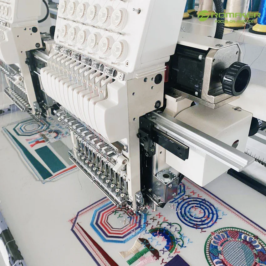 PROMAKER regular speed single head automatic color change 12/15 needles embroidery machines price