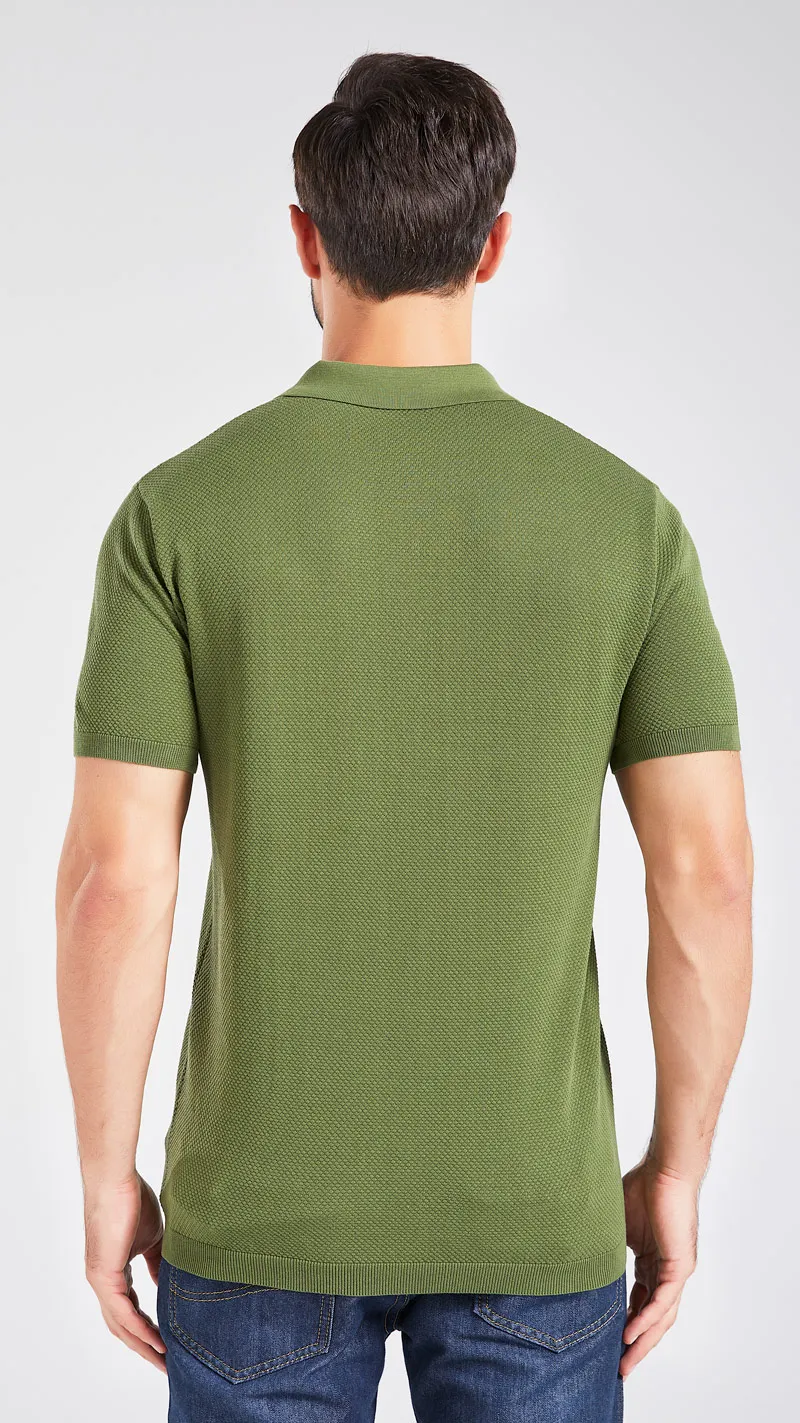 [Free Sample] Custom Men Solid Color Embroidered Logo Polo Shirts 100% Cotton Plain Golf Knit Polo Blank T Shirt