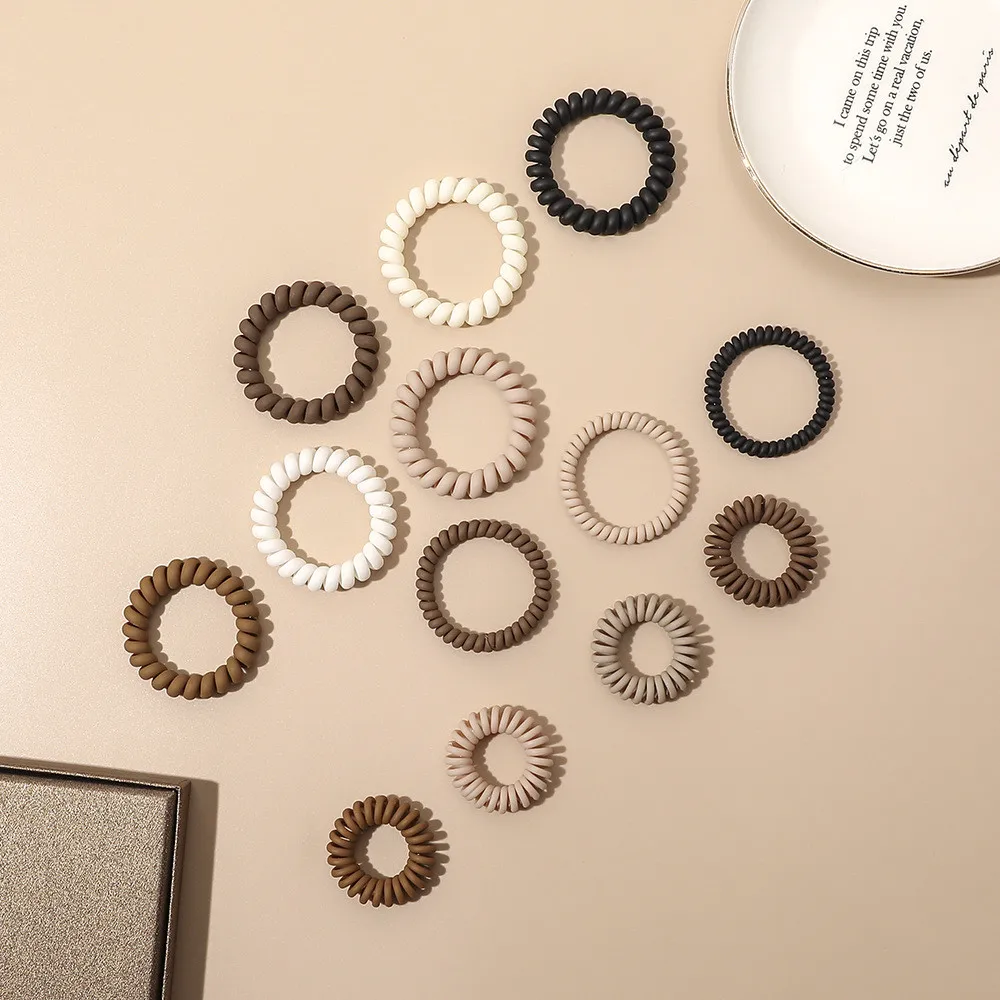 Резинка для волос в Корейском стиле женская модная матовая Эластичная завязка простой однотонный цвет украшение девушек