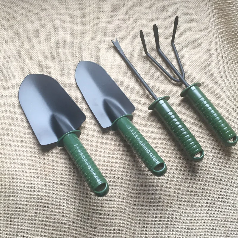 Home Garden Stainless Steel Head TPR Handle Garden Hand Tools Set for Plant Care